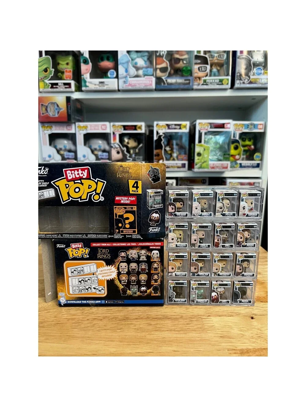 COMPLETE BITTY MUTIPACK SET Lord of the Rings Funko Pops W/ ALL 4 MYSTERY CHASES